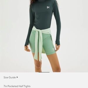Women's Green Bike Shorts || District Vision